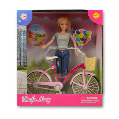 Bábika s bicyklom 
